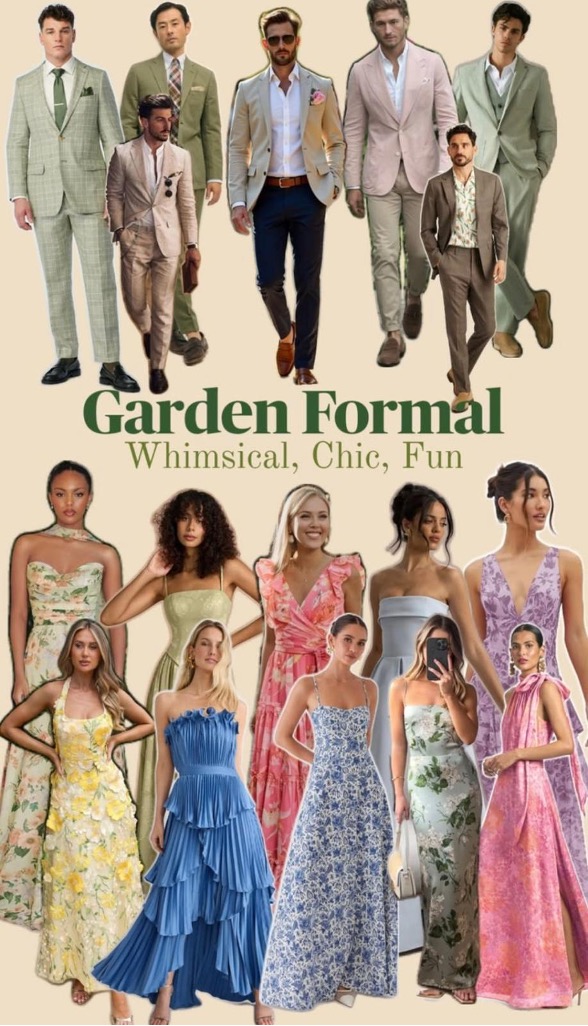 Inspiración Garden Formal, elegante y chic